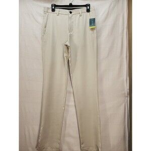 Tek Gear Pants Mens 30x34 Beige Lightweight Silicone Waistband Golf Nwt